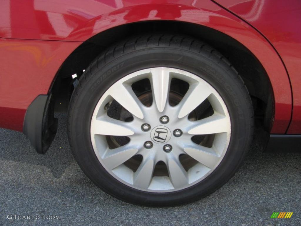 2007 Accord SE V6 Sedan - Moroccan Red Pearl / Gray photo #8