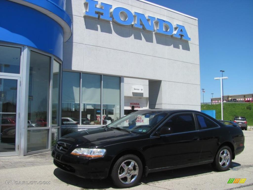 1999 Accord LX Coupe - Flamenco Black Pearl / Charcoal photo #1