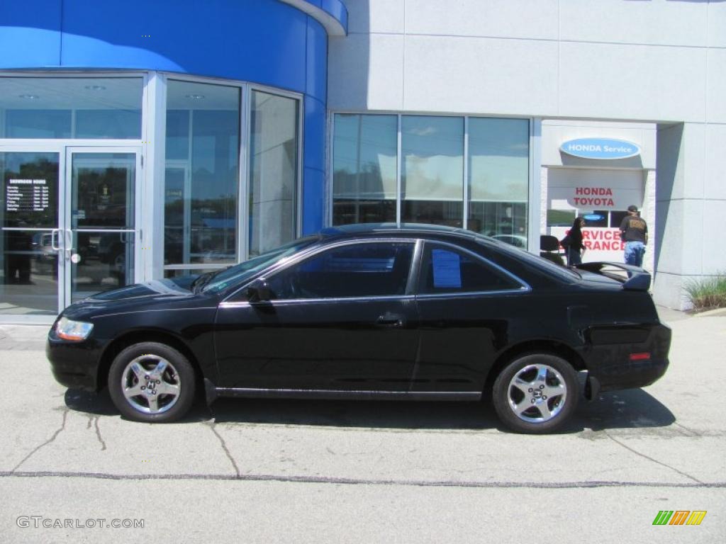 1999 Accord LX Coupe - Flamenco Black Pearl / Charcoal photo #3