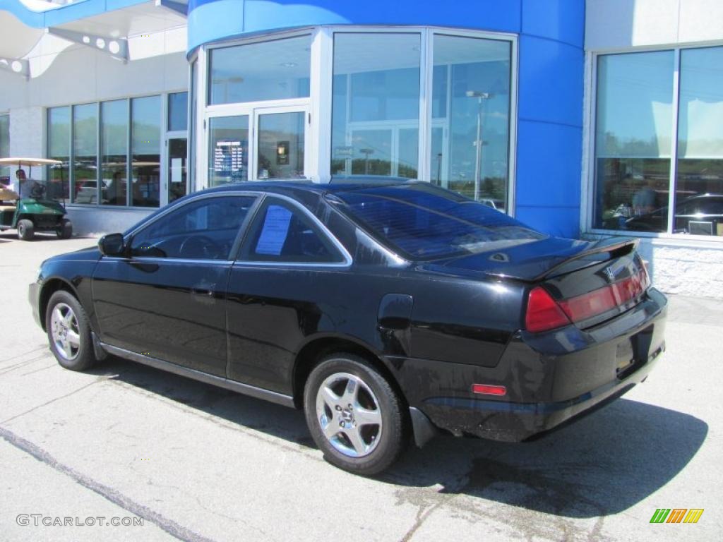 1999 Accord LX Coupe - Flamenco Black Pearl / Charcoal photo #5