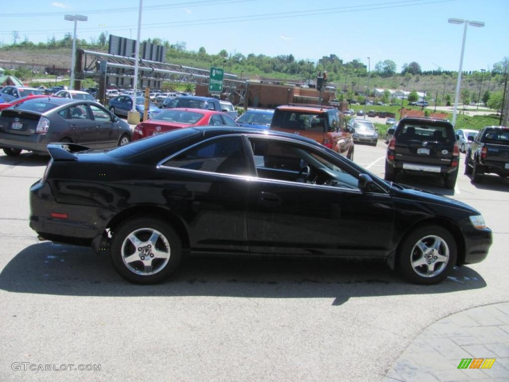 1999 Accord LX Coupe - Flamenco Black Pearl / Charcoal photo #8