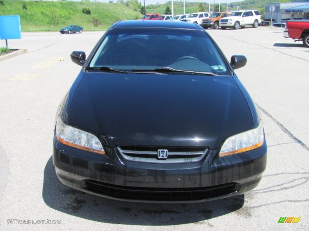 1999 Accord LX Coupe - Flamenco Black Pearl / Charcoal photo #10
