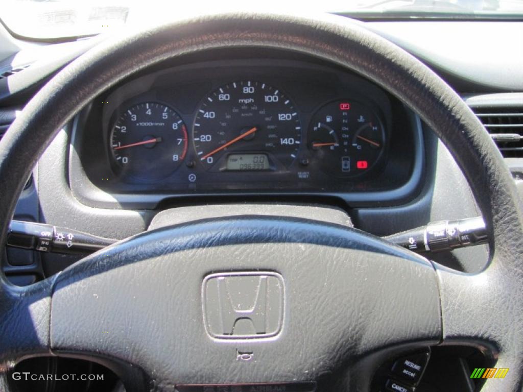 1999 Accord LX Coupe - Flamenco Black Pearl / Charcoal photo #16