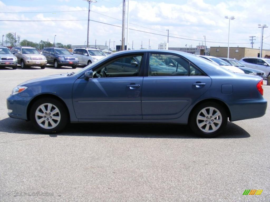 2003 Camry XLE - Catalina Blue Metallic / Stone photo #6