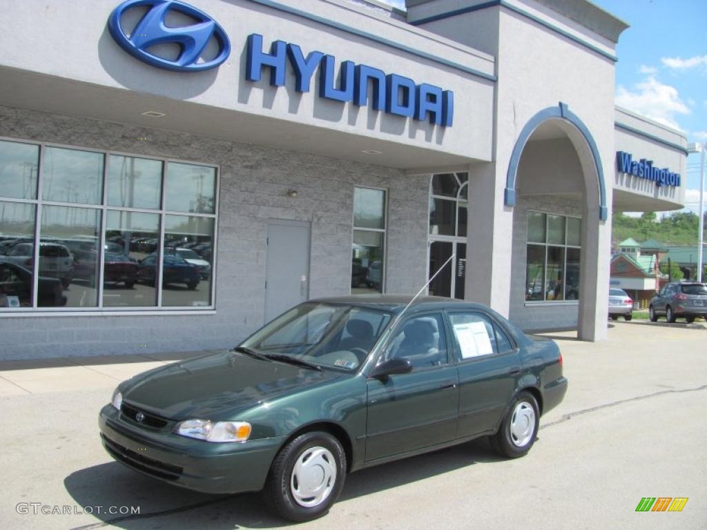 2000 Corolla CE - Woodland Green Pearl / Light Charcoal photo #1