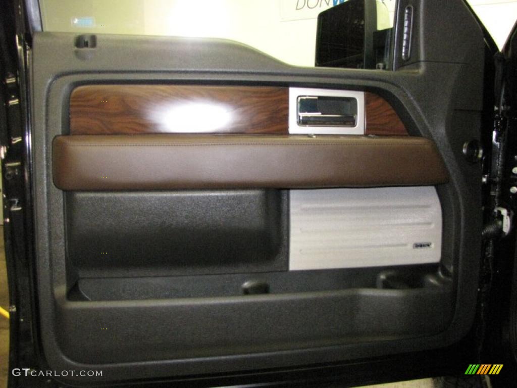 2010 F150 Platinum SuperCrew 4x4 - Tuxedo Black / Sienna Brown Leather/Black photo #14