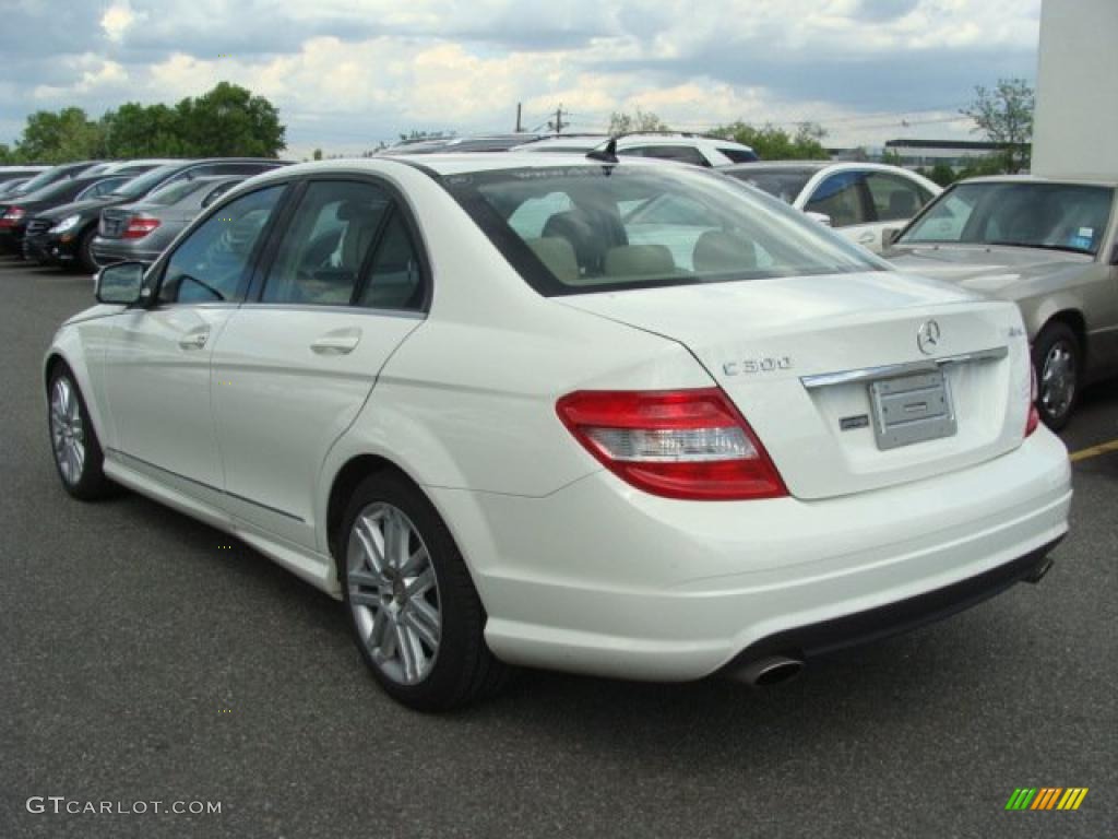 2009 C 300 4Matic Sport - Arctic White / Almond/Mocha photo #6