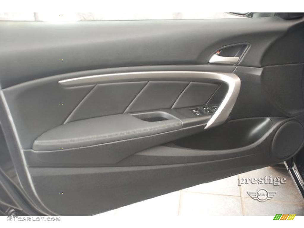 2009 Accord EX-L V6 Coupe - Crystal Black Pearl / Black photo #11