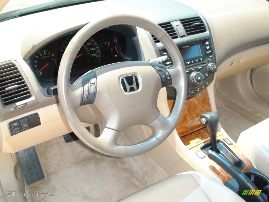 2005 Accord EX-L V6 Sedan - Desert Mist Metallic / Ivory photo #18