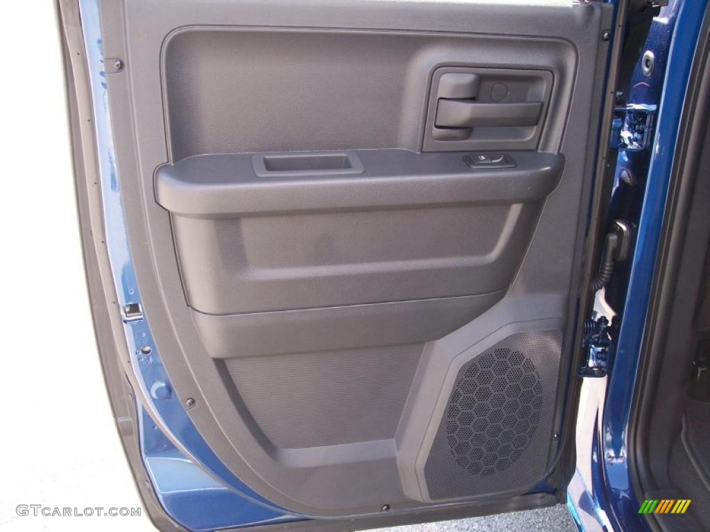 2010 Ram 1500 ST Quad Cab 4x4 - Deep Water Blue Pearl / Dark Slate/Medium Graystone photo #15