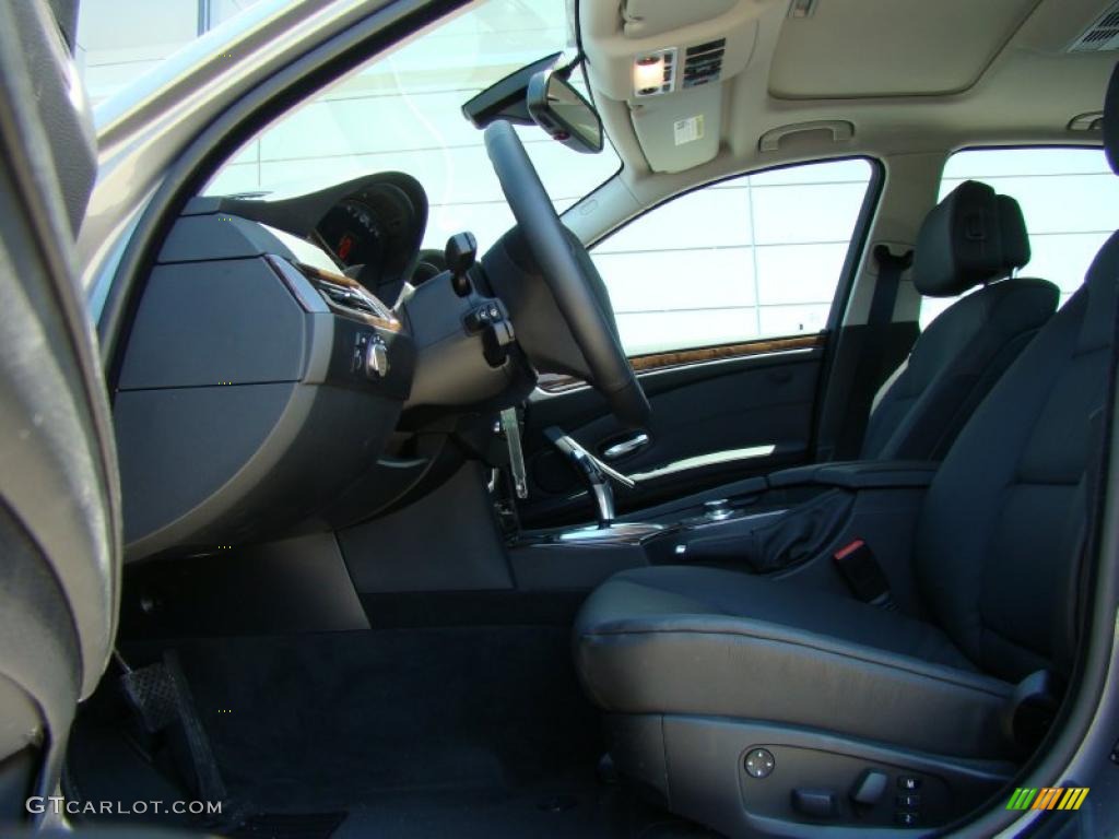 2010 5 Series 535i xDrive Sedan - Space Grey Metallic / Black photo #9