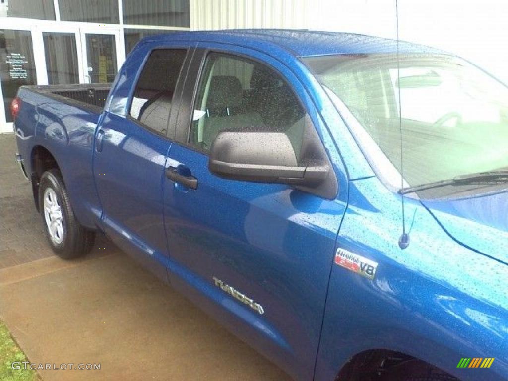 2008 Tundra Double Cab 4x4 - Blue Streak Metallic / Graphite Gray photo #21
