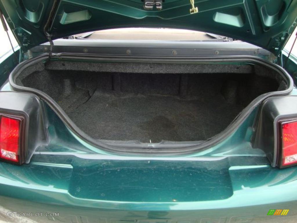 2001 Mustang V6 Convertible - Tropic Green metallic / Medium Parchment photo #12