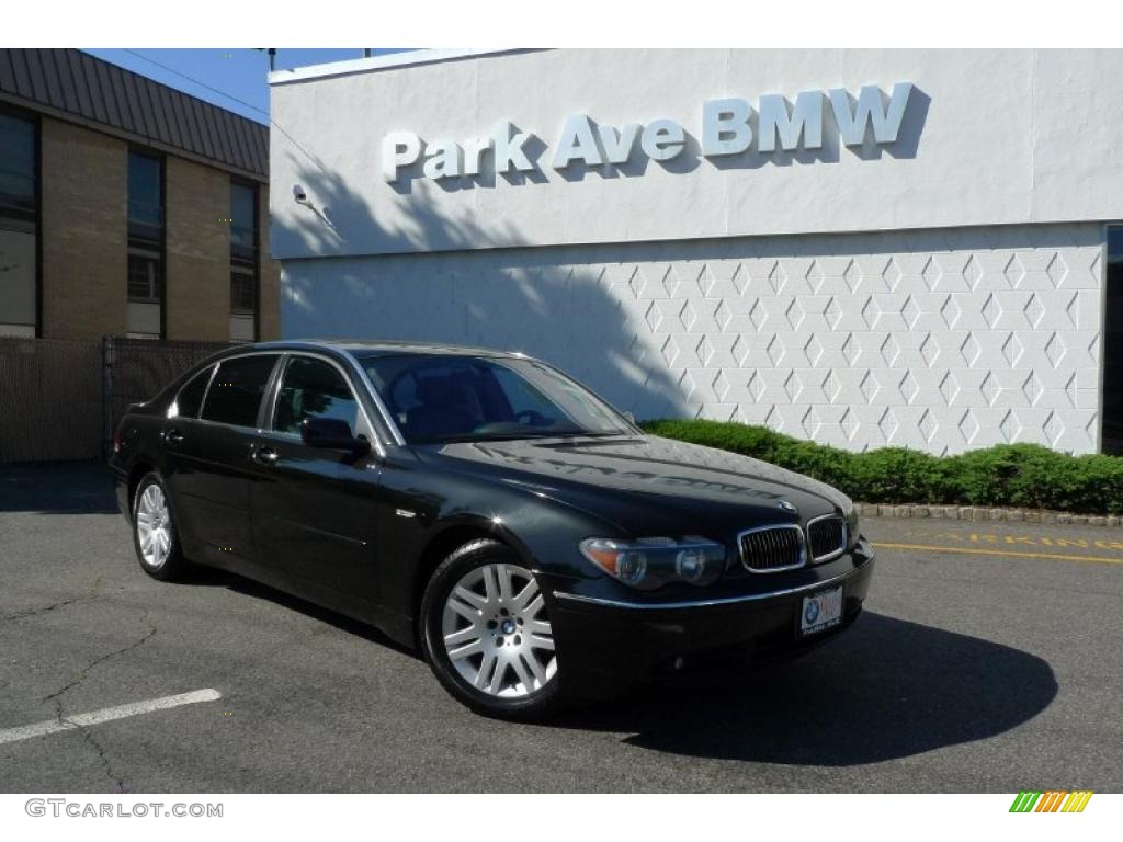 2003 7 Series 745Li Sedan - Jet Black / Basalt Grey/Flannel Grey photo #1