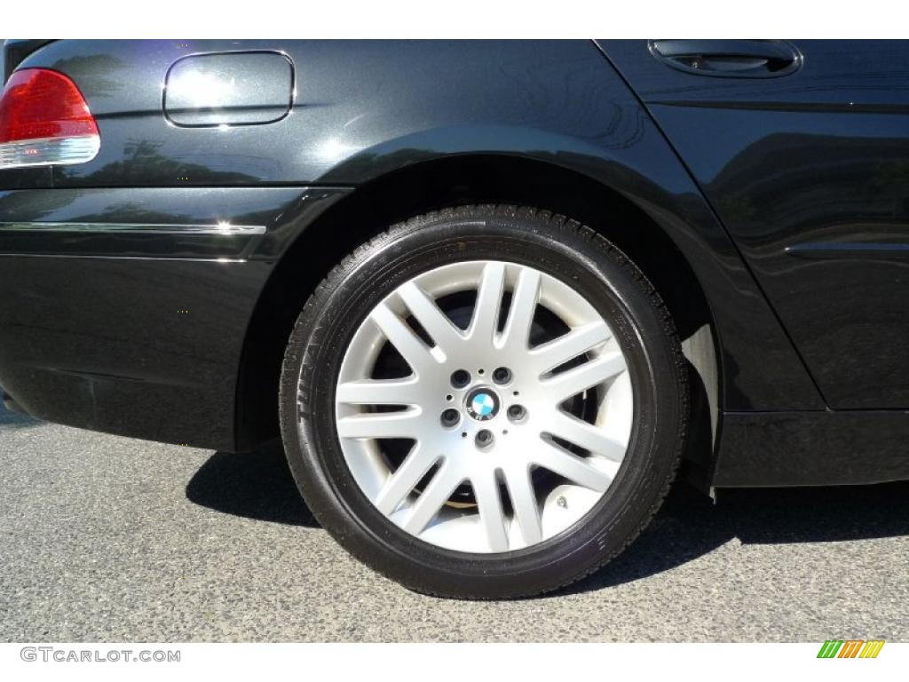 2003 7 Series 745Li Sedan - Jet Black / Basalt Grey/Flannel Grey photo #6
