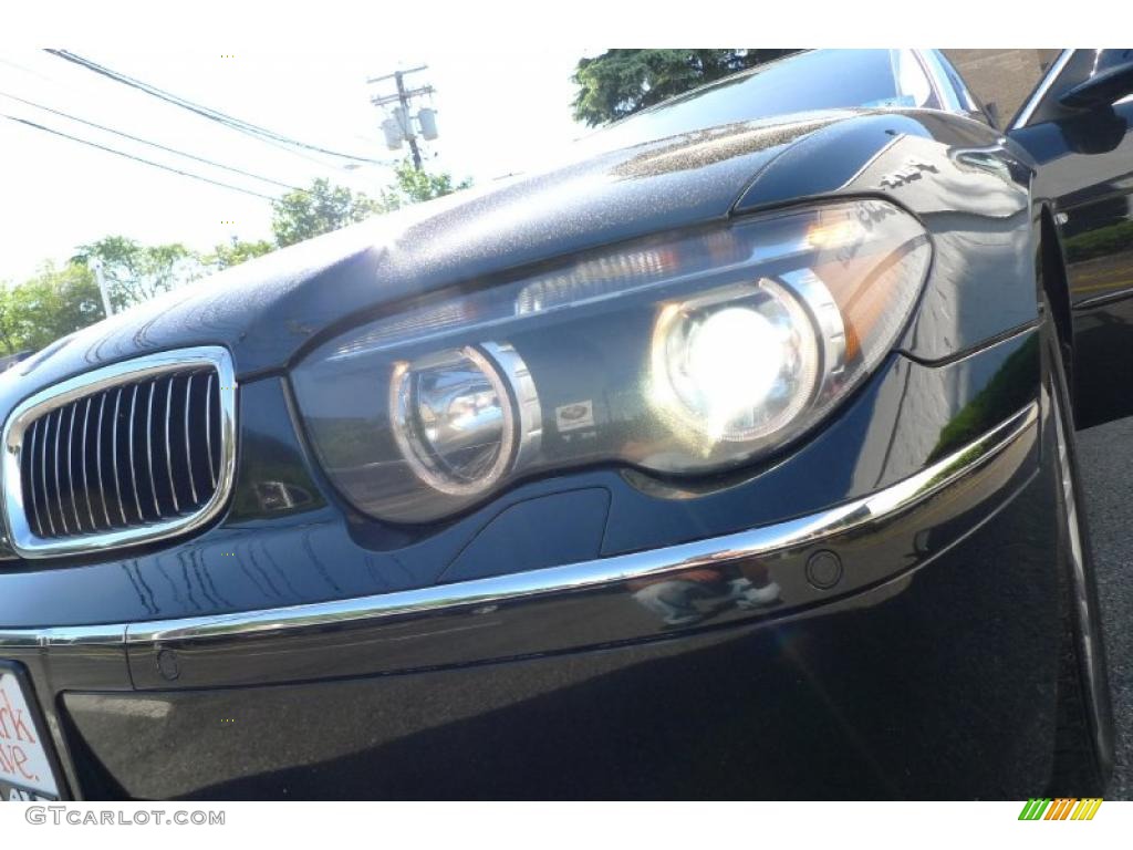 2003 7 Series 745Li Sedan - Jet Black / Basalt Grey/Flannel Grey photo #12