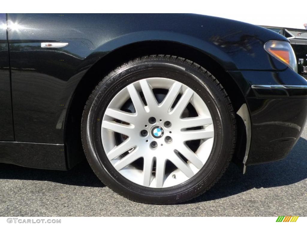 2003 7 Series 745Li Sedan - Jet Black / Basalt Grey/Flannel Grey photo #15