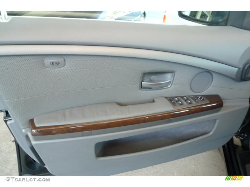 2003 7 Series 745Li Sedan - Jet Black / Basalt Grey/Flannel Grey photo #22