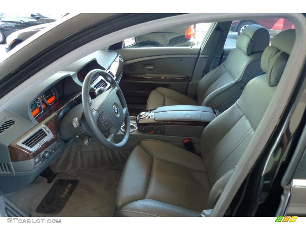 2003 7 Series 745Li Sedan - Jet Black / Basalt Grey/Flannel Grey photo #24