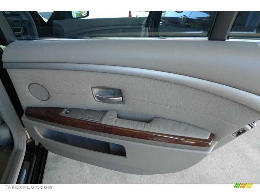 2003 7 Series 745Li Sedan - Jet Black / Basalt Grey/Flannel Grey photo #34