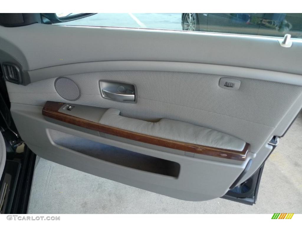 2003 7 Series 745Li Sedan - Jet Black / Basalt Grey/Flannel Grey photo #35