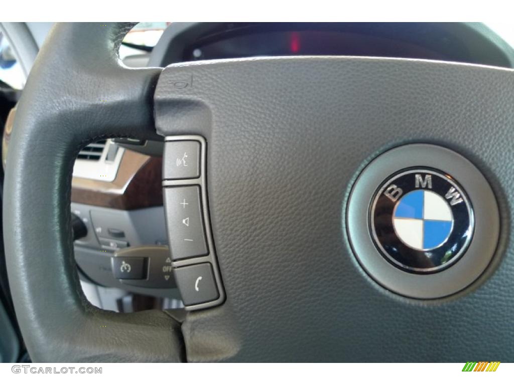 2003 7 Series 745Li Sedan - Jet Black / Basalt Grey/Flannel Grey photo #38