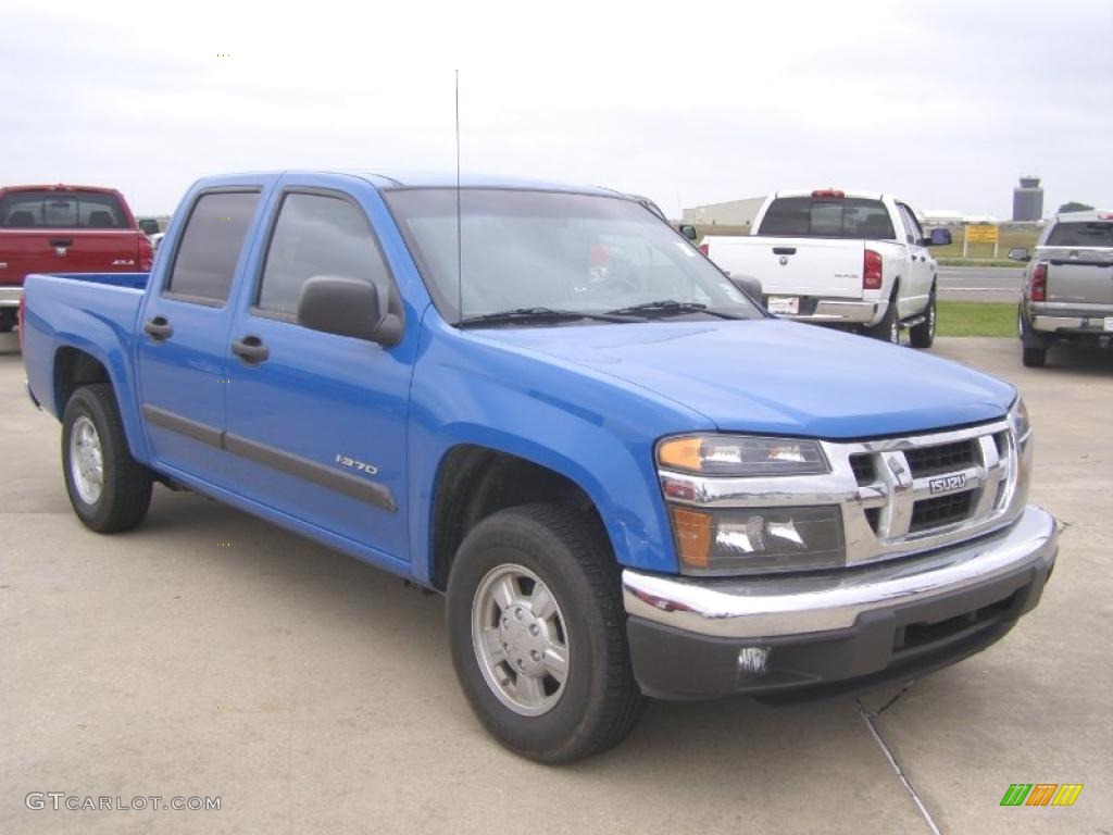 2007 i-Series Truck i-370 LS Crew Cab - Pacific Blue / Ebony photo #7