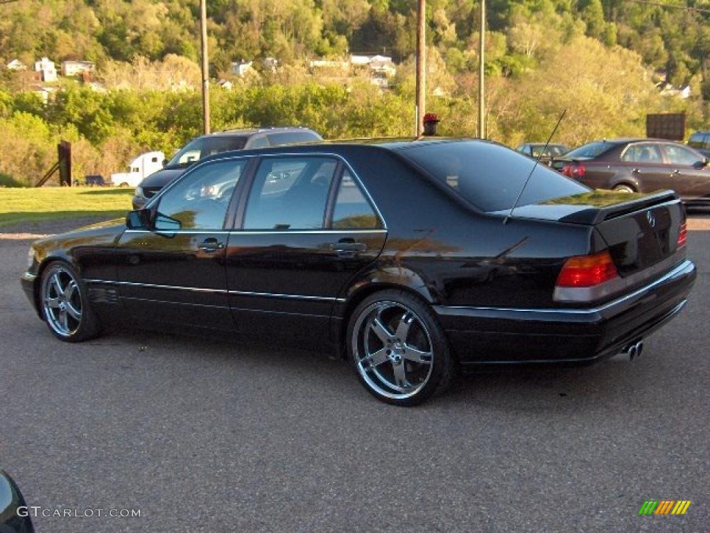 1995 S 420 Sedan - Black / Black photo #6