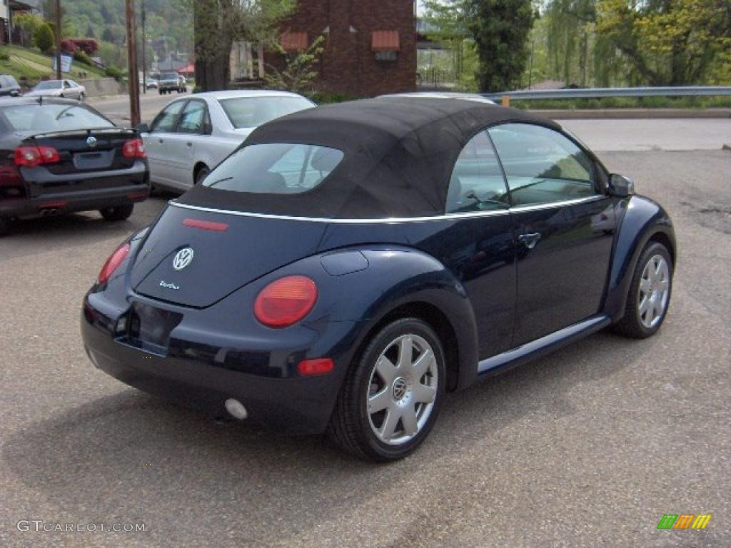 2003 New Beetle GLS 1.8T Convertible - Galactic Blue Metallic / Black photo #9
