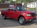 2003 Bright Red Ford F150 XLT Sport SuperCab 4x4  photo #10