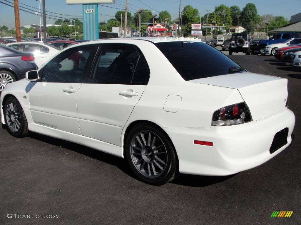 2006 Lancer Evolution IX MR - Wicked White / Black Alcantara photo #4