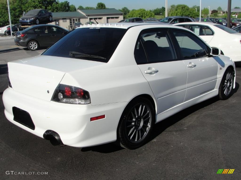 2006 Lancer Evolution IX MR - Wicked White / Black Alcantara photo #6