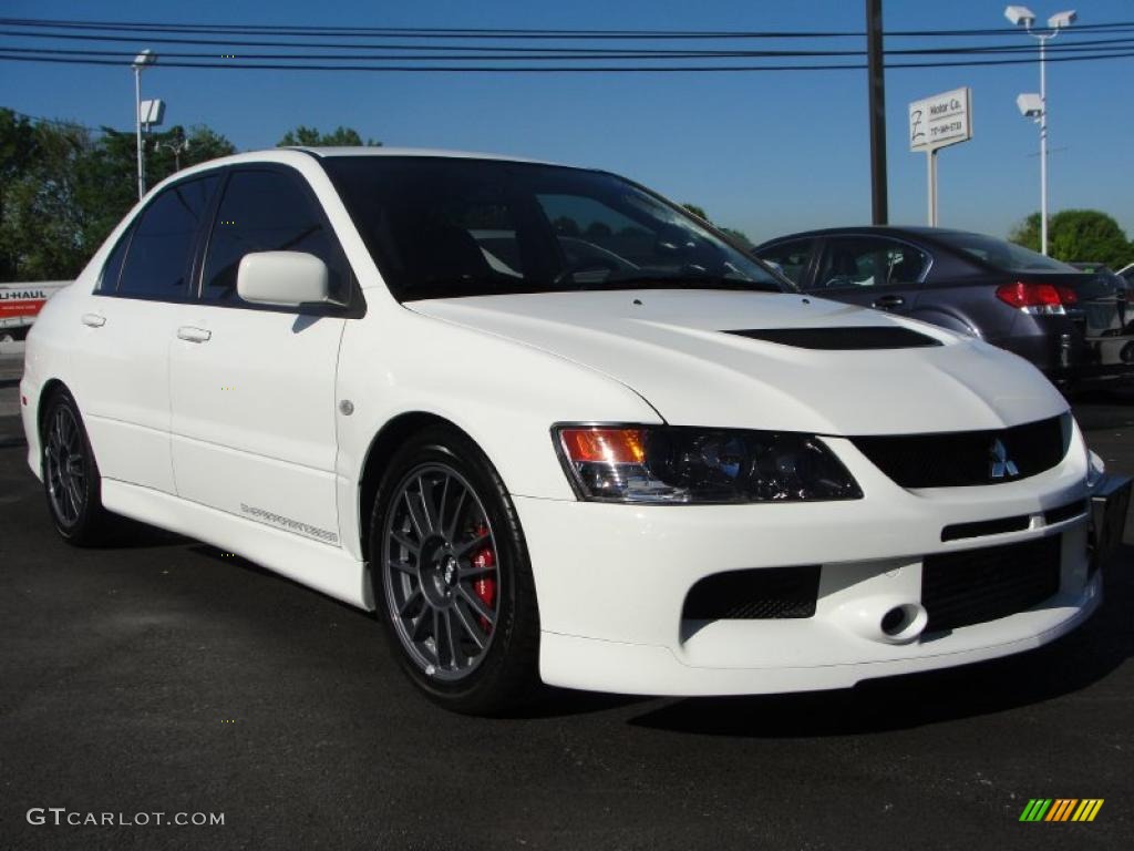 2006 Lancer Evolution IX MR - Wicked White / Black Alcantara photo #11