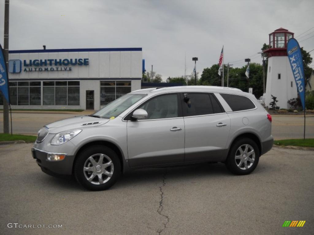 2010 Enclave CXL AWD - Quicksilver Metallic / Titanium/Dark Titanium photo #2