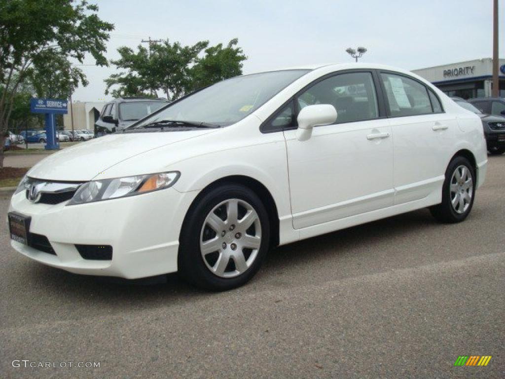 Taffeta White 2009 Honda Civic LX Sedan Exterior Photo #29574727