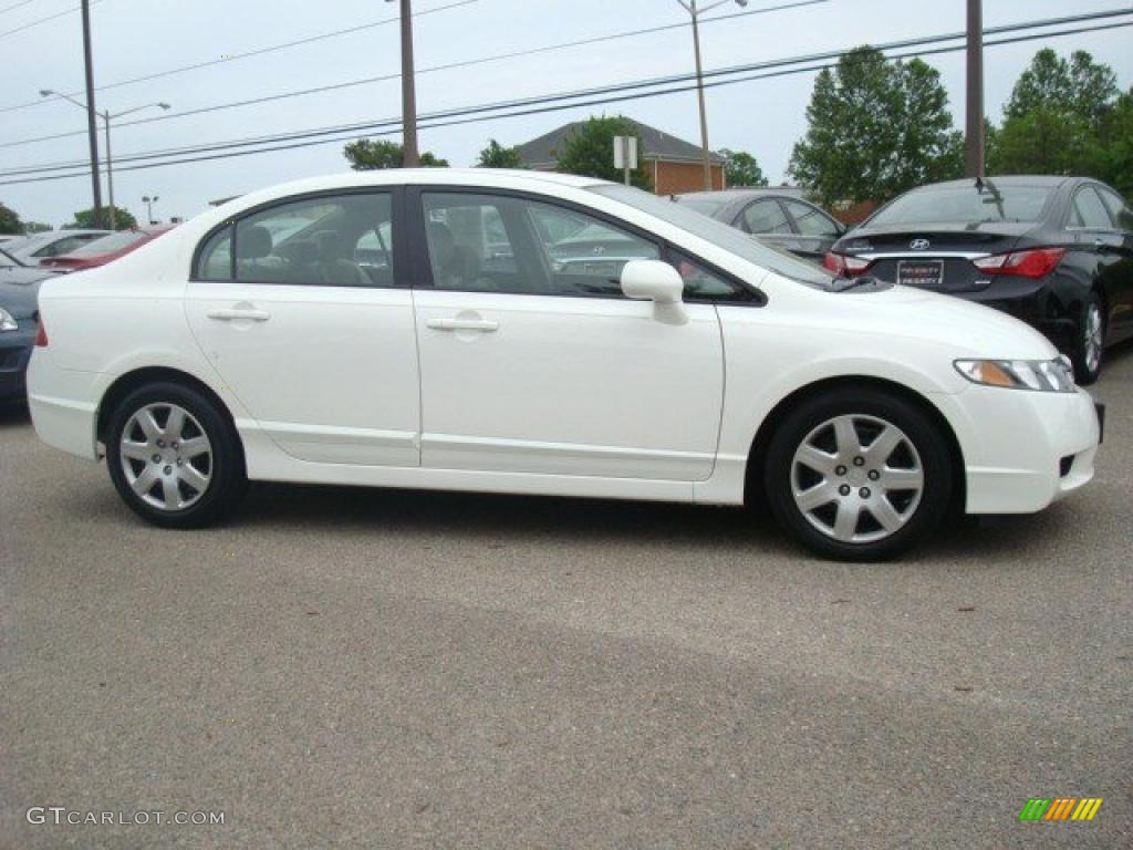 Taffeta White 2009 Honda Civic LX Sedan Exterior Photo #29574815