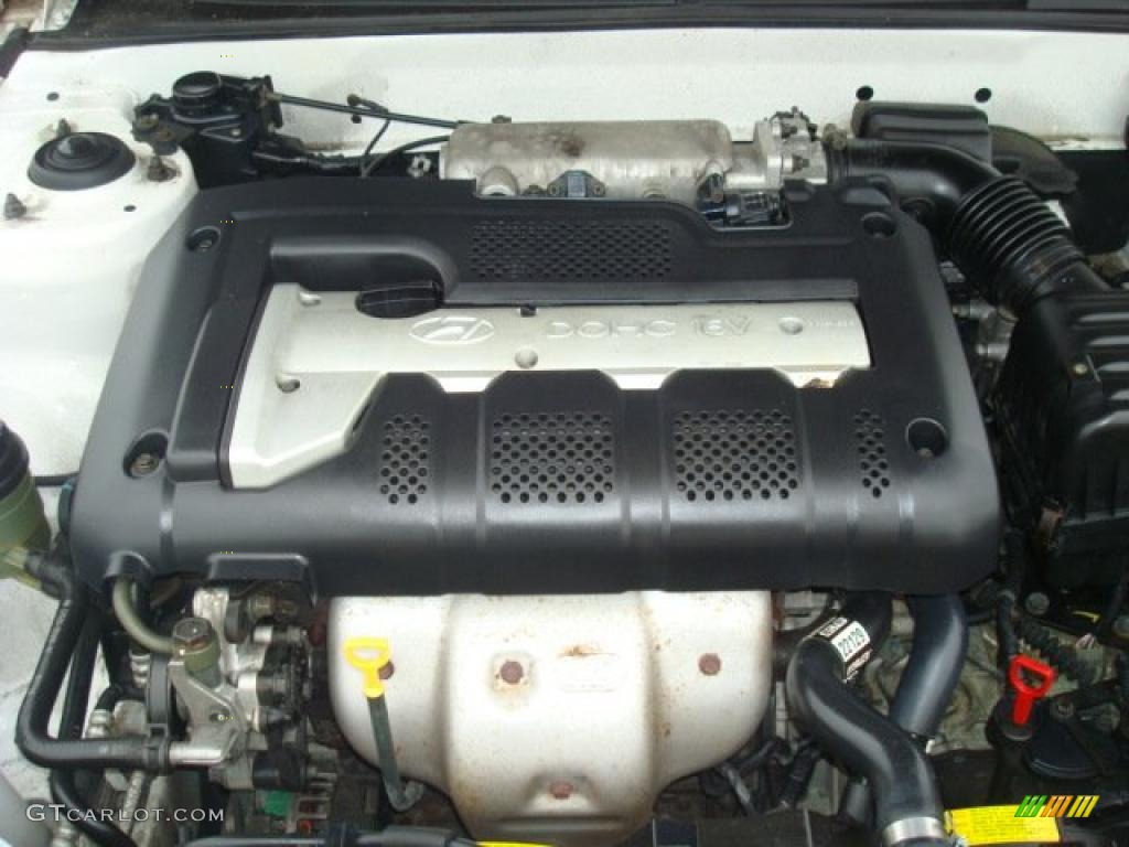 2002 Elantra GLS Sedan - Nordic White / Beige photo #18