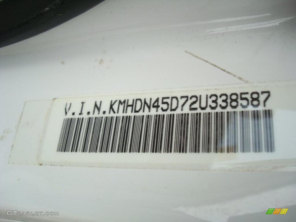 2002 Elantra GLS Sedan - Nordic White / Beige photo #19