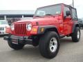 2006 Flame Red Jeep Wrangler X 4x4  photo #1