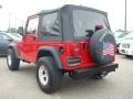 2006 Flame Red Jeep Wrangler X 4x4  photo #4