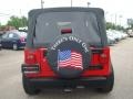 2006 Flame Red Jeep Wrangler X 4x4  photo #5