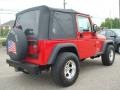 2006 Flame Red Jeep Wrangler X 4x4  photo #6