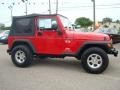 2006 Flame Red Jeep Wrangler X 4x4  photo #7