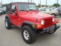 2006 Flame Red Jeep Wrangler X 4x4  photo #8