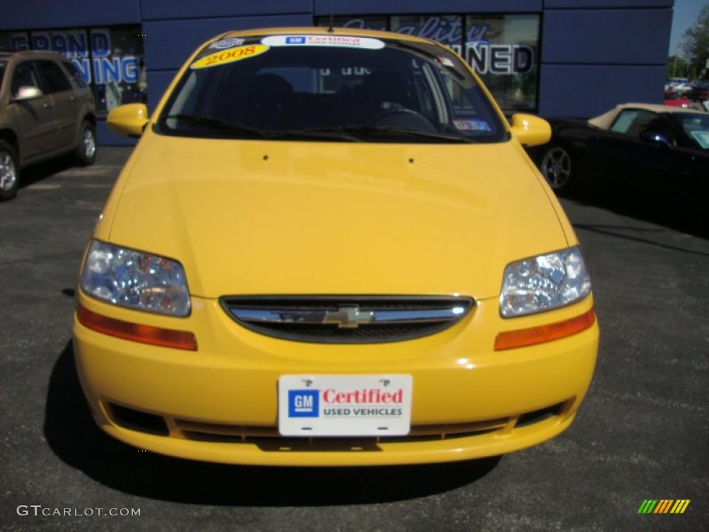 2008 Aveo Aveo5 LS - Summer Yellow / Charcoal photo #3