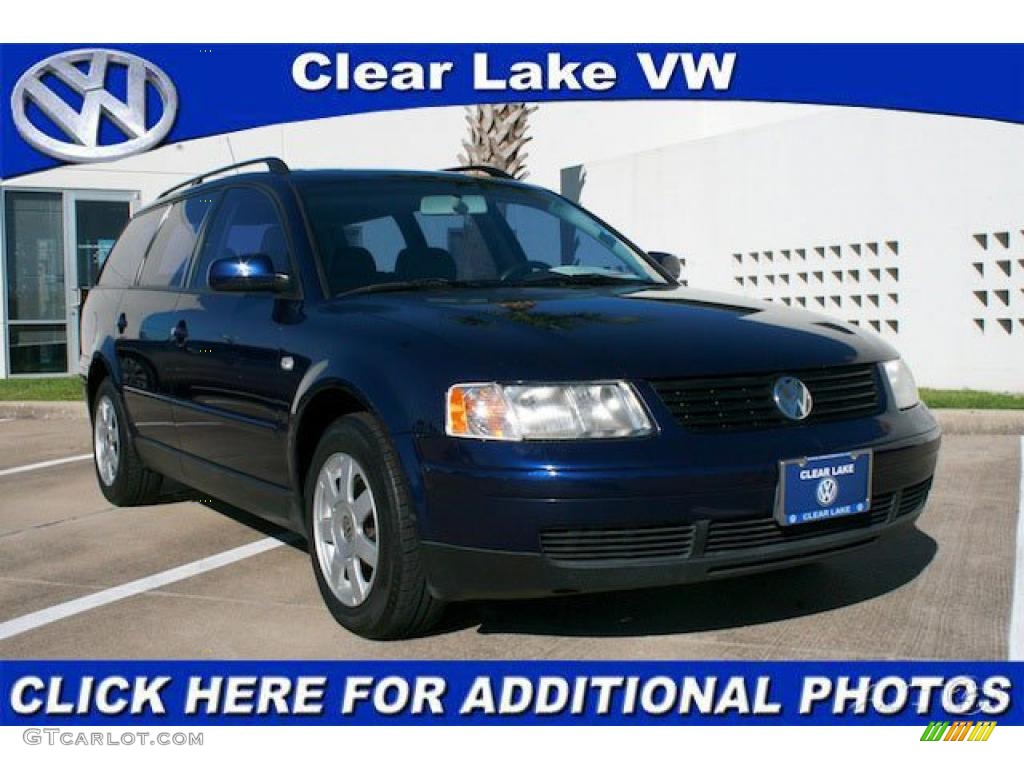 2001 Passat GLS V6 Wagon - Indigo Blue Pearl / Gray photo #1