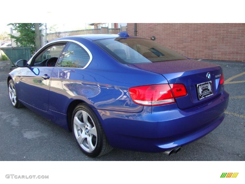 2008 3 Series 328xi Coupe - Montego Blue Metallic / Black photo #3