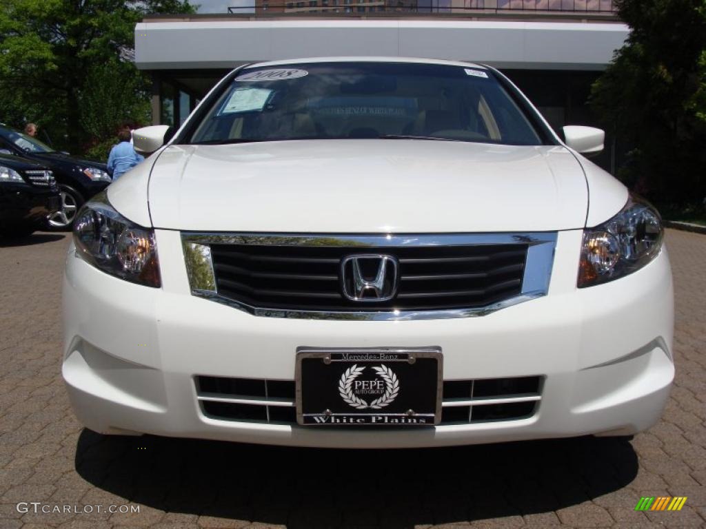 2008 Accord EX-L Sedan - Taffeta White / Ivory photo #2