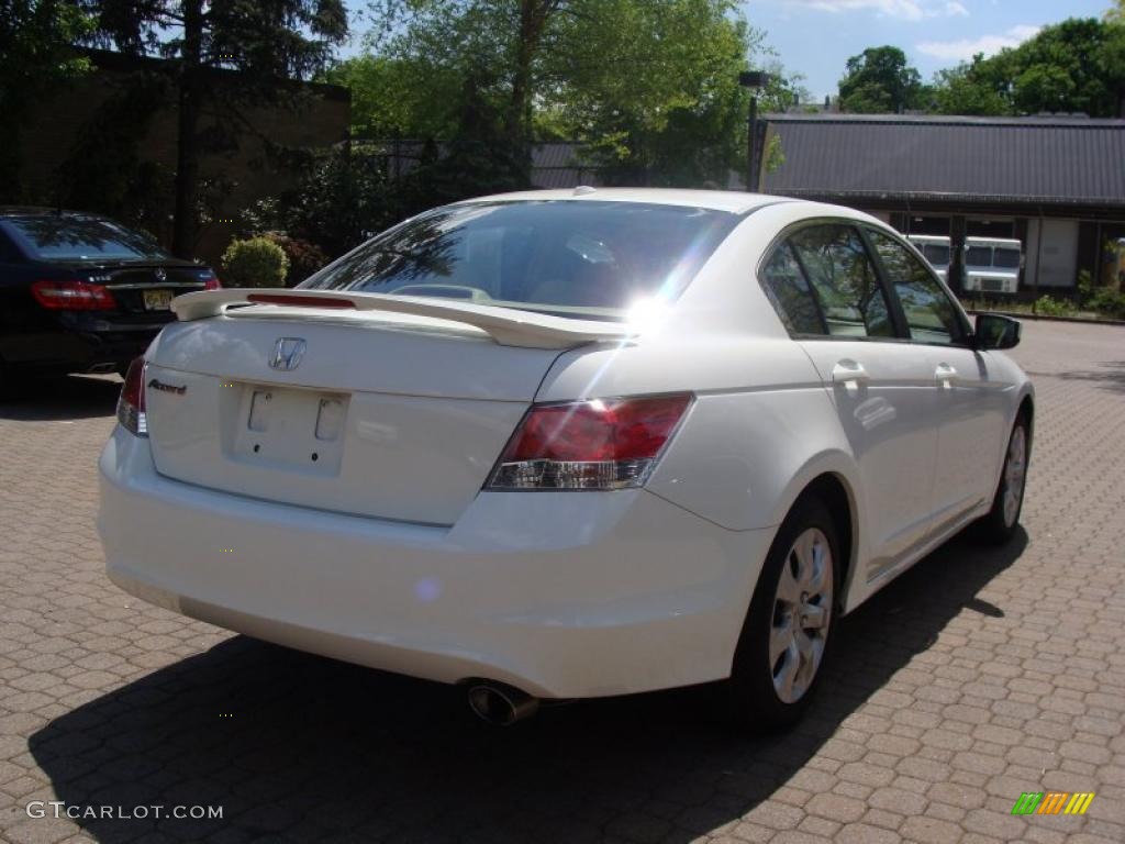 2008 Accord EX-L Sedan - Taffeta White / Ivory photo #4