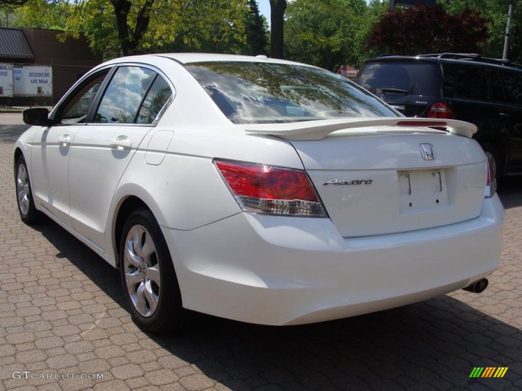 2008 Accord EX-L Sedan - Taffeta White / Ivory photo #6